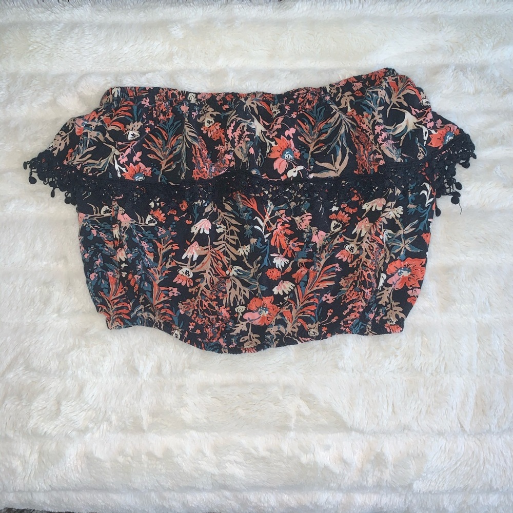 Lotty & Holly Summer Floral Crop Top